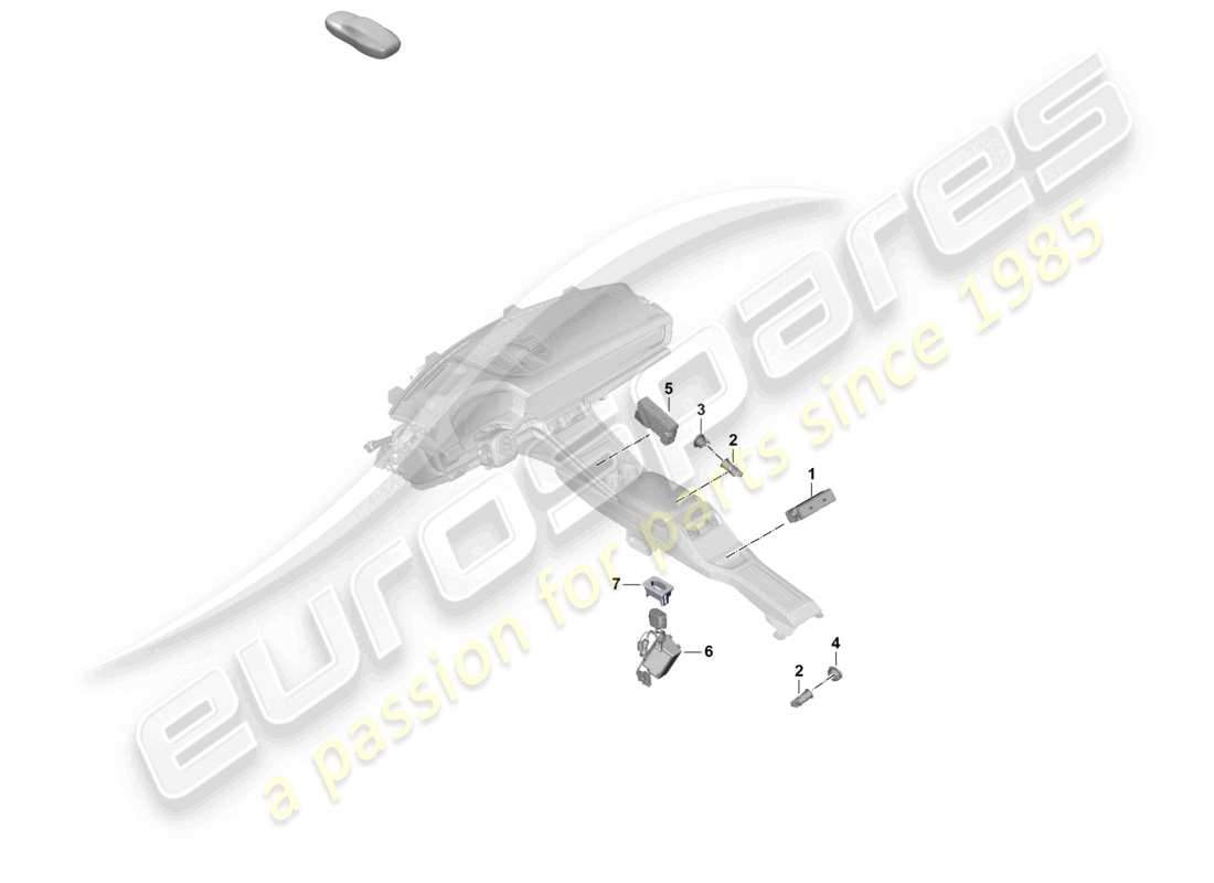 porsche 2024 (panamera 976) voltage converter socket cigarette lighter part diagram