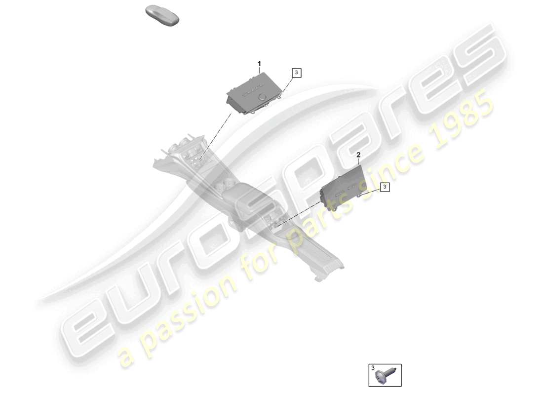 porsche 2026 (panamera 976) air conditioning control panel part diagram