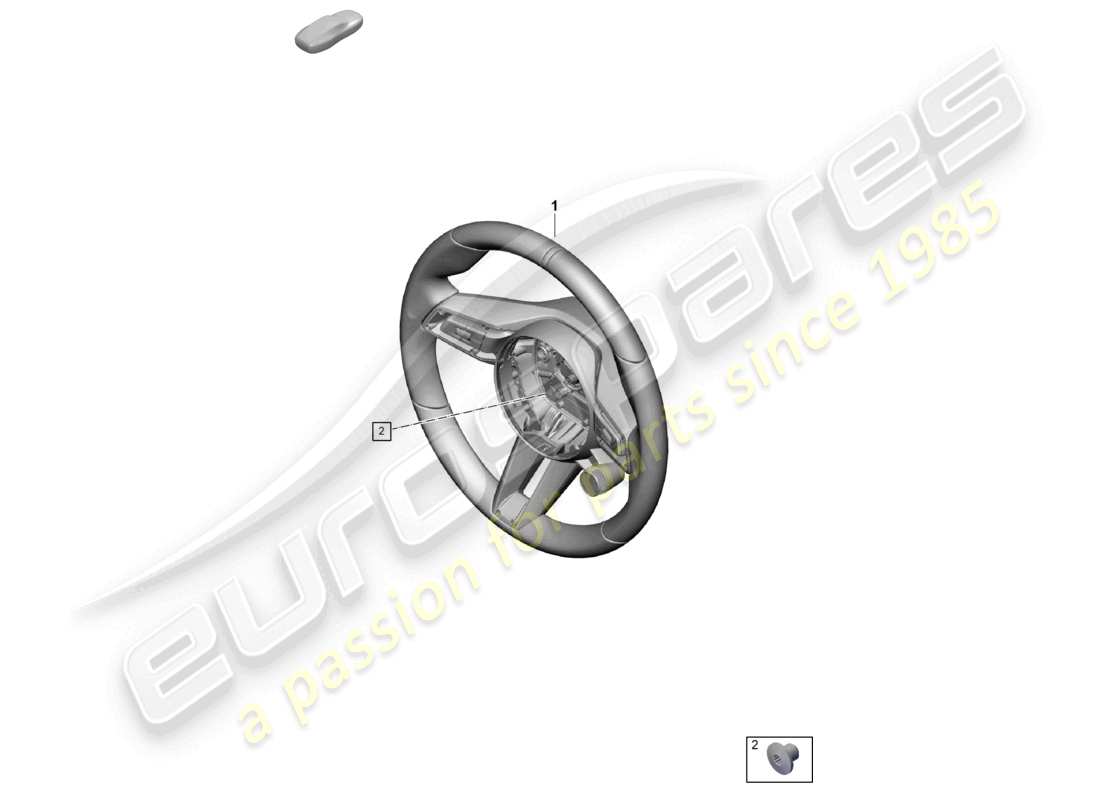 porsche 2024 (992-2) multifunct. sports strng wheel (leather) multi. sports steering wheel (race-tex) with heating part diagram