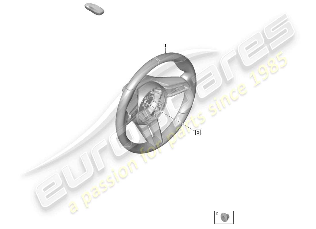 porsche 2021 (992-1 gt3/rs/st) multifunction steering wheel leather manual gearbox part diagram