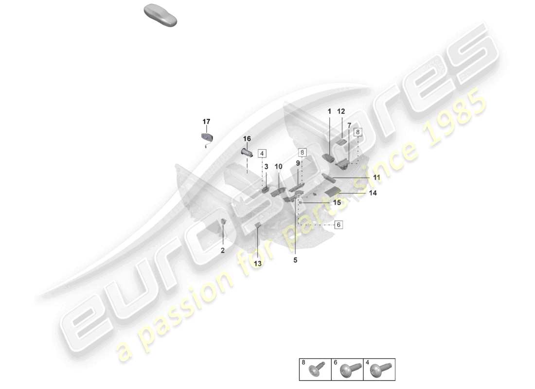 porsche 2026 (992-2 turbo / s) switch socket part diagram