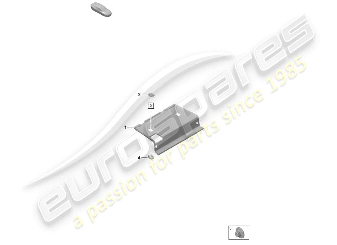 porsche 2025 (992-2 gt3) shelf part diagram