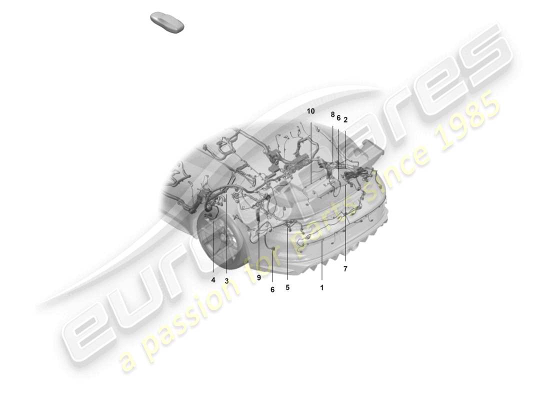 porsche 2026 (992-2 gt3/rs/st) wire set rear end anti-locking brake syst. -abs- brake pad wear display rear axle part diagram