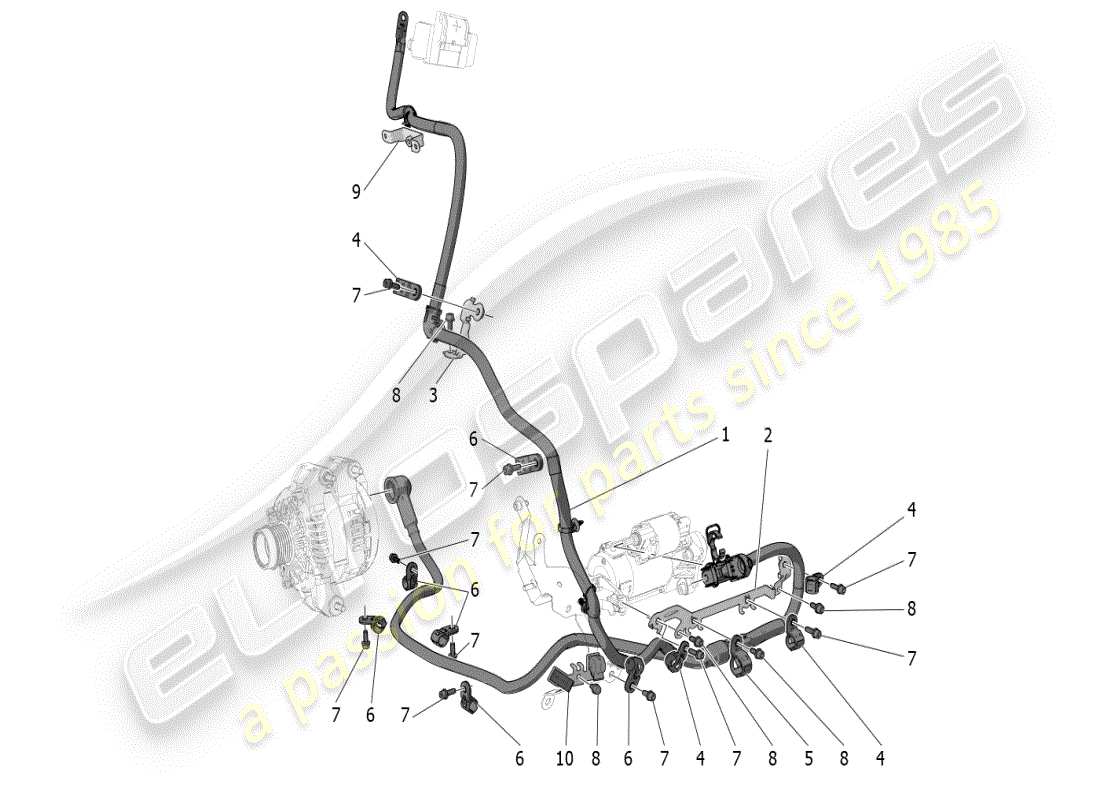 maserati mc20 (2024) main wiring part diagram