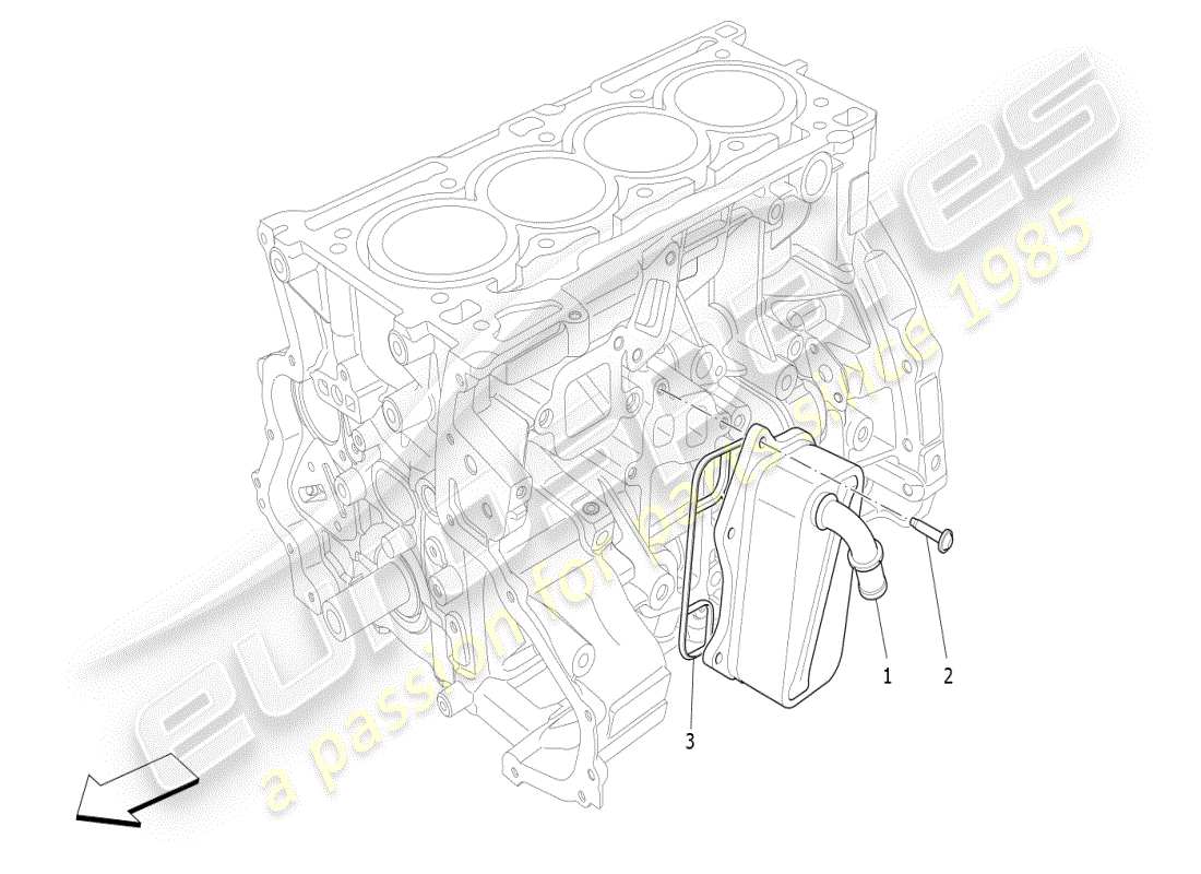 maserati ghibli (2021) heat exchanger part diagram