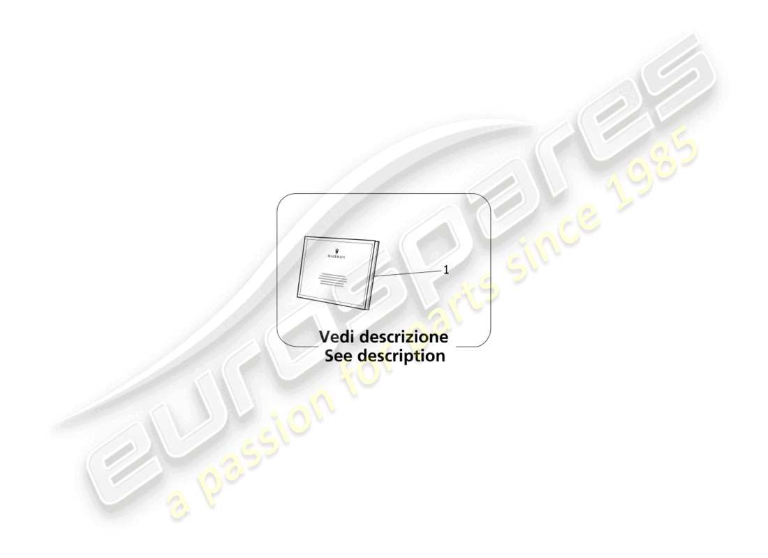 maserati mc20 (2022) on board documentation part diagram