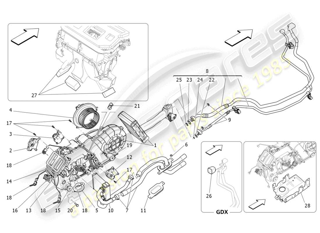 a part diagram from the maserati levante tributo (2021) parts catalogue