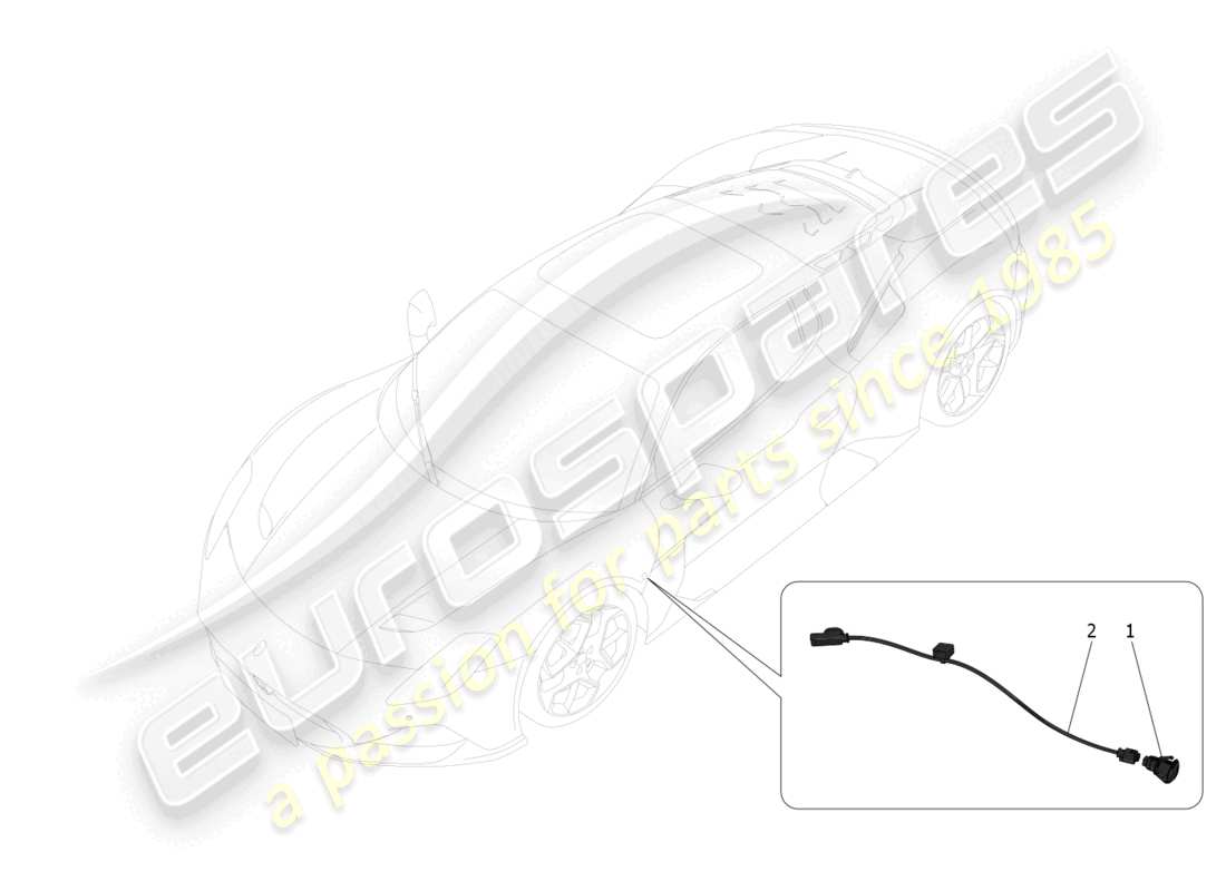 a part diagram from the maserati mc20 (2023) parts catalogue