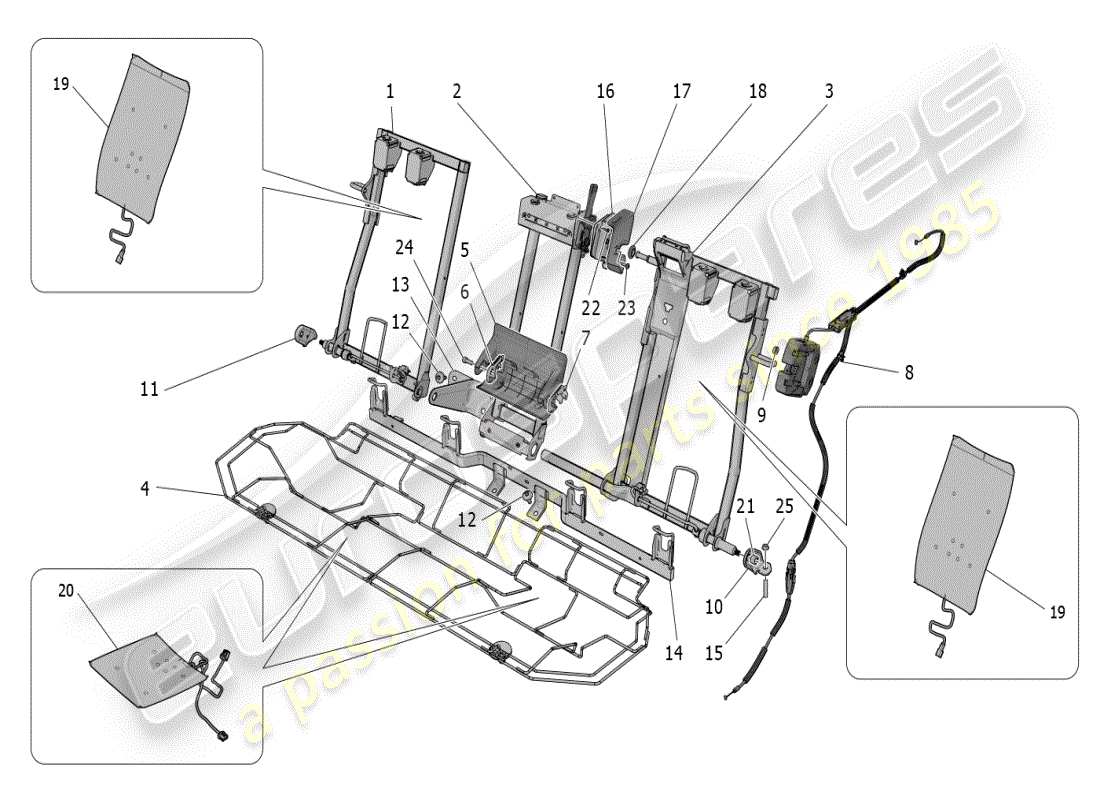 a part diagram from the maserati grecale modena (2023) parts catalogue