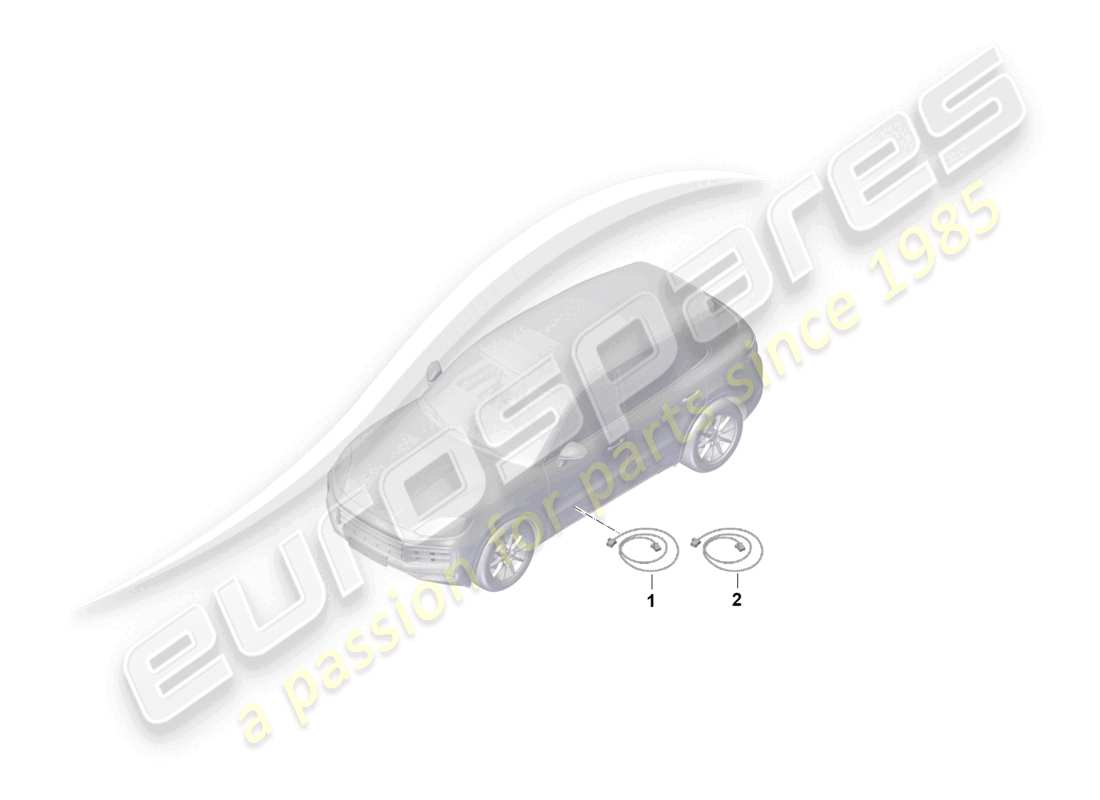 porsche 2025 (cayenne e3 pa) fibre optic wave conductor part diagram
