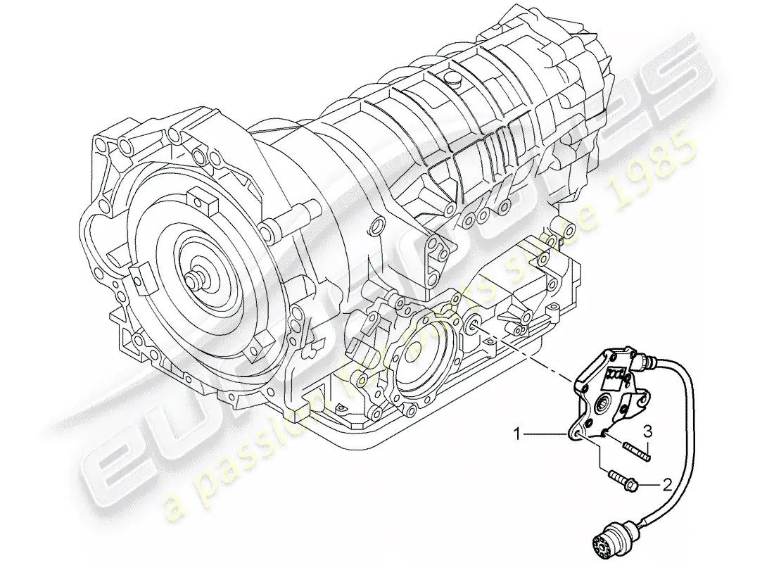 porsche 2006 (987 cayman) tiptronic parts diagram
