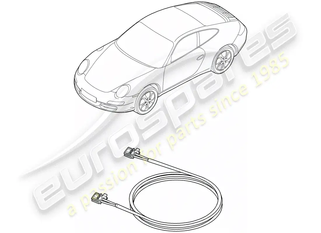 porsche 2009 (997-2) light fibre optic parts diagram