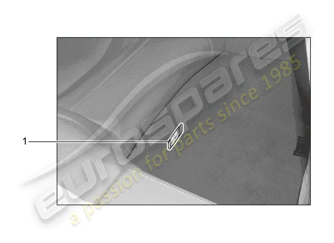 porsche 2020 (tequipment 98x/99x) footwell light parts diagram
