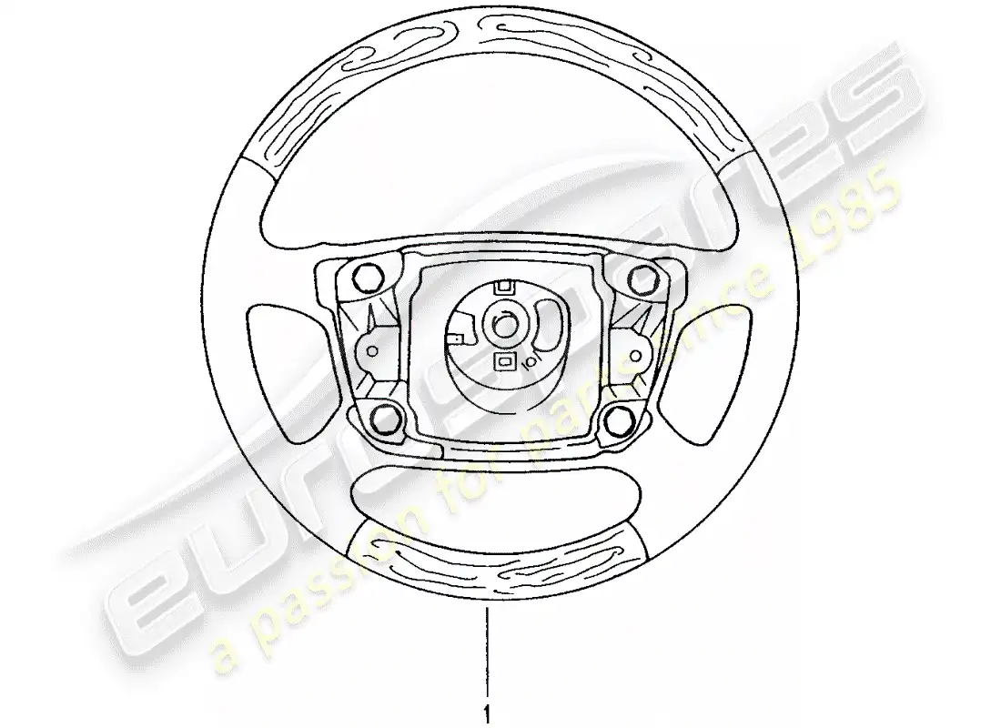 porsche 2008 (tequipment) airbag steering wheel parts diagram