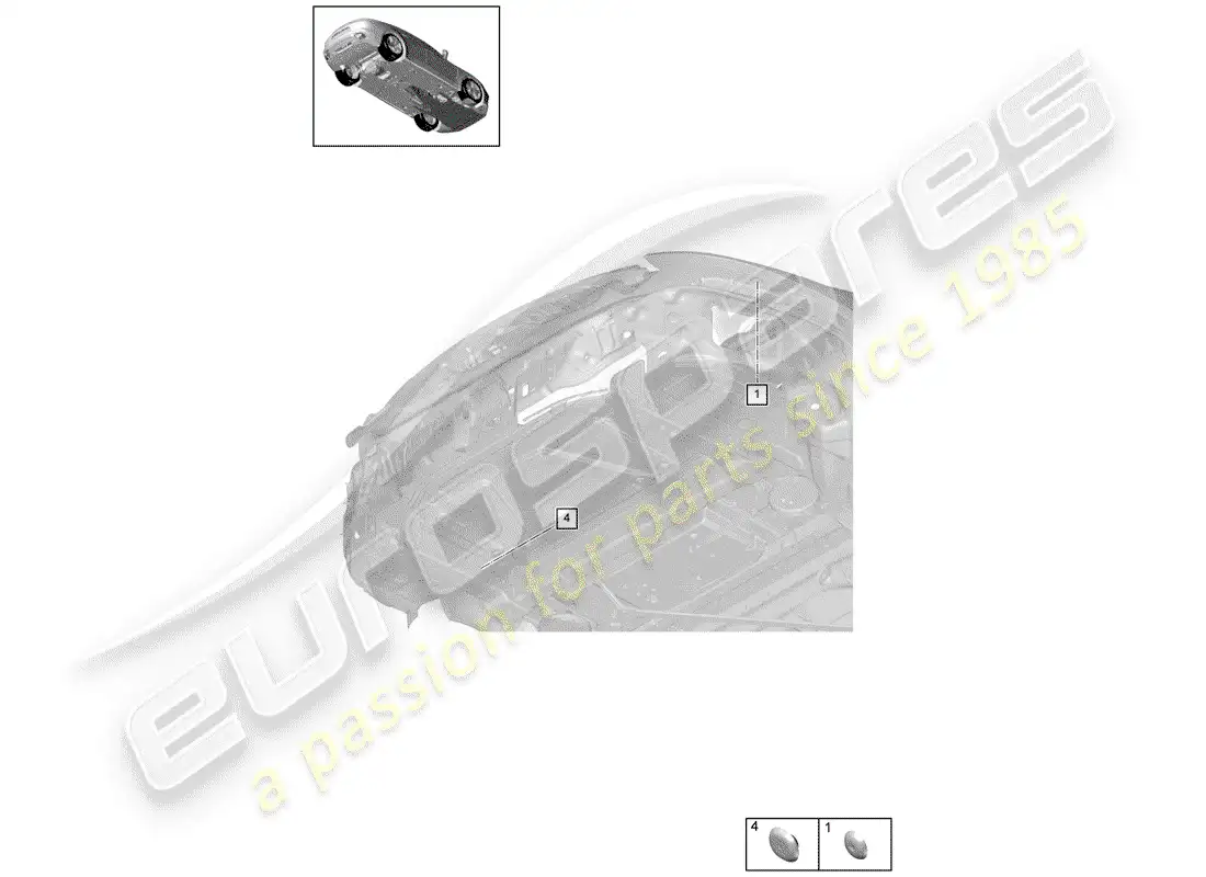 porsche 2020 (panamera 971-1) plug parts diagram