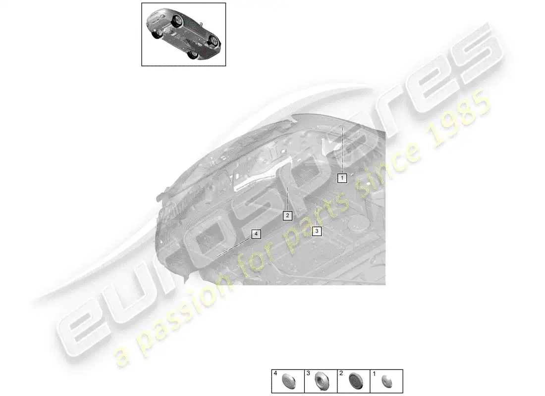porsche 2019 (panamera 971-1) plug parts diagram