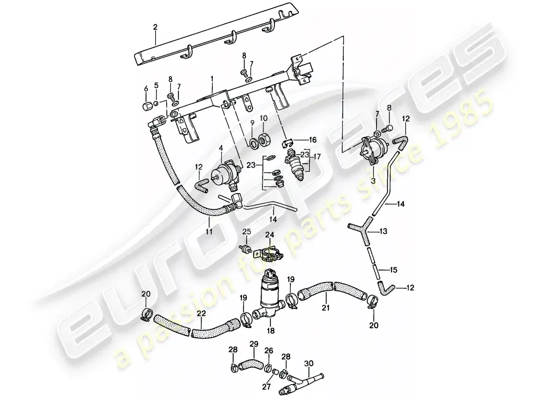 porsche 1987 (944) l-jetronic - 2 parts diagram
