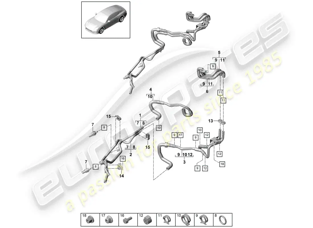 porsche 2017 (panamera 971-1) battery part diagram