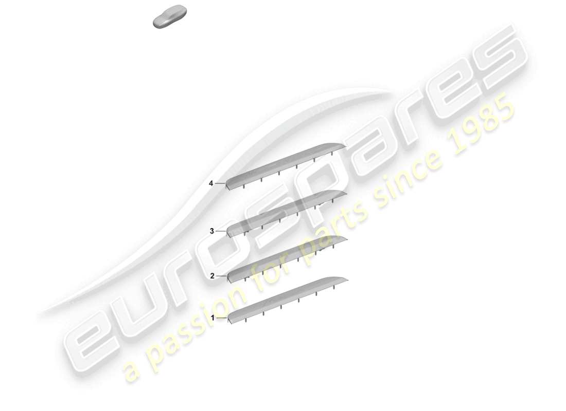 porsche 2025 (macan-e) sill trim strip front accessories parts diagram