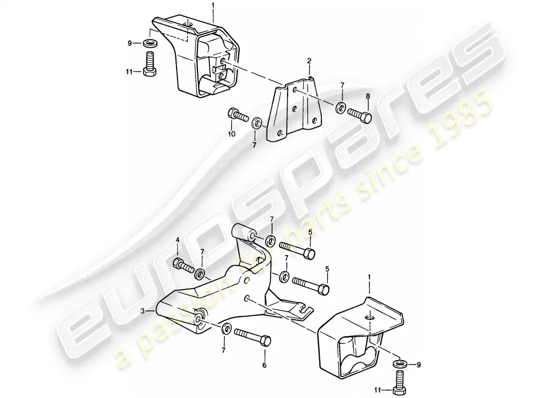 porsche 1982 (944) transmission suspension - automatic transmission parts diagram