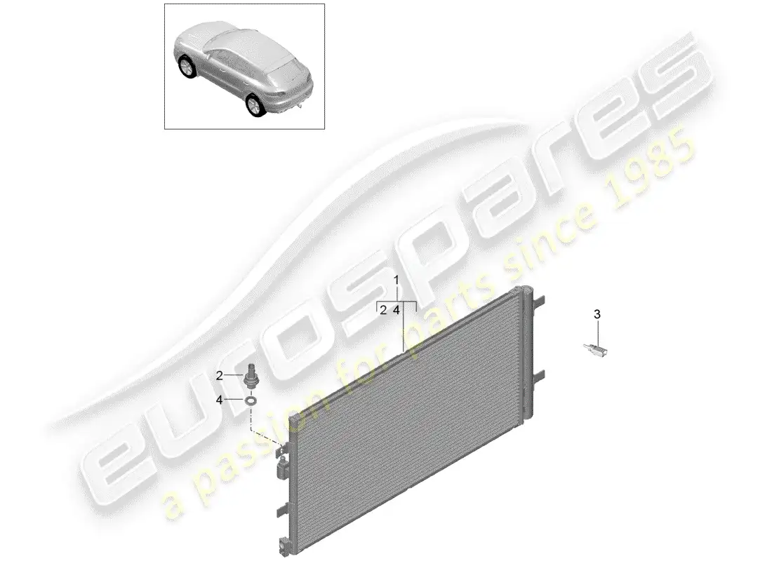 porsche 2014 (macan) capacitor parts diagram