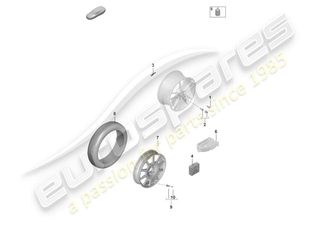 porsche 2022 (panamera 971-2) wheel bolt valve balancer weight part diagram