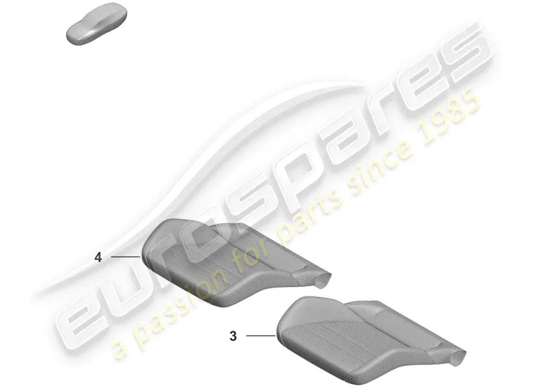 porsche 2019 (992-1) foam part parts diagram