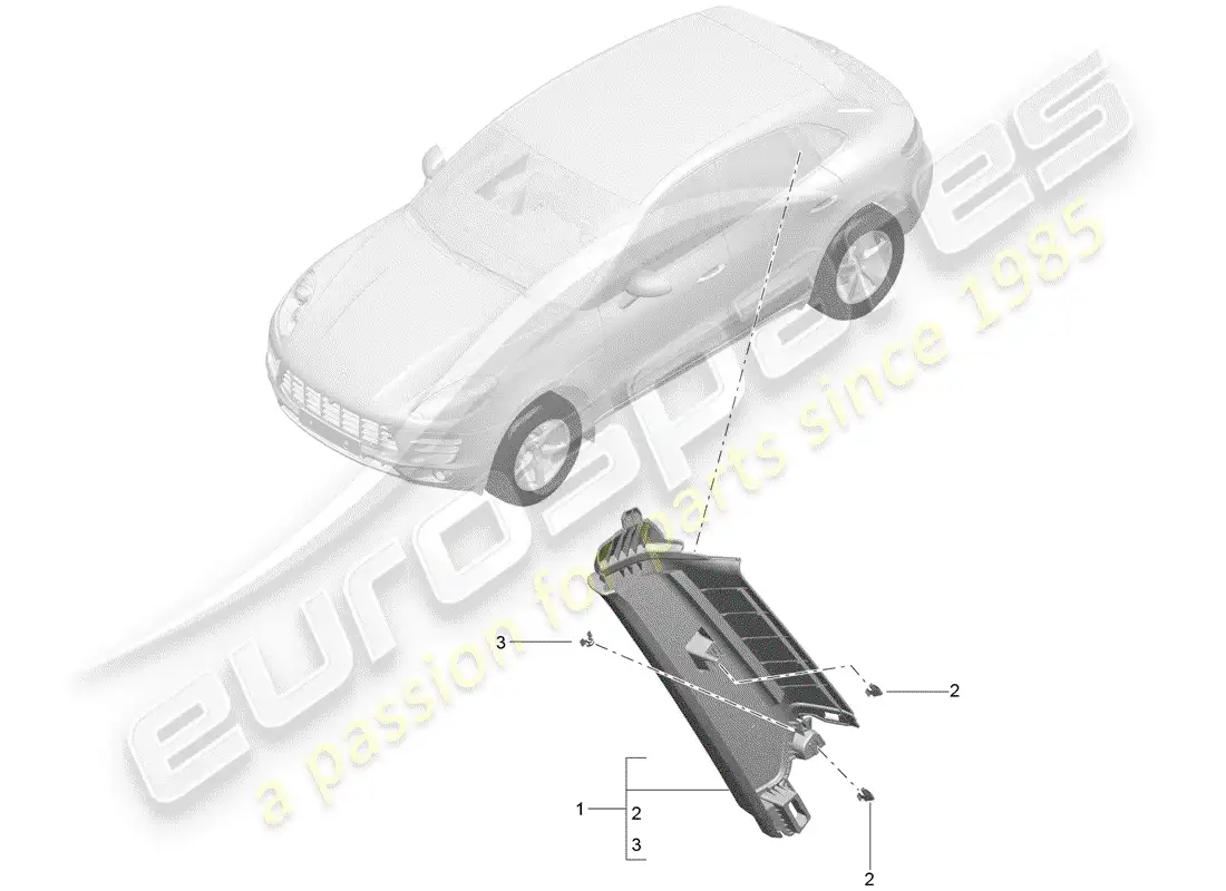 porsche 2016 (macan) lining parts diagram