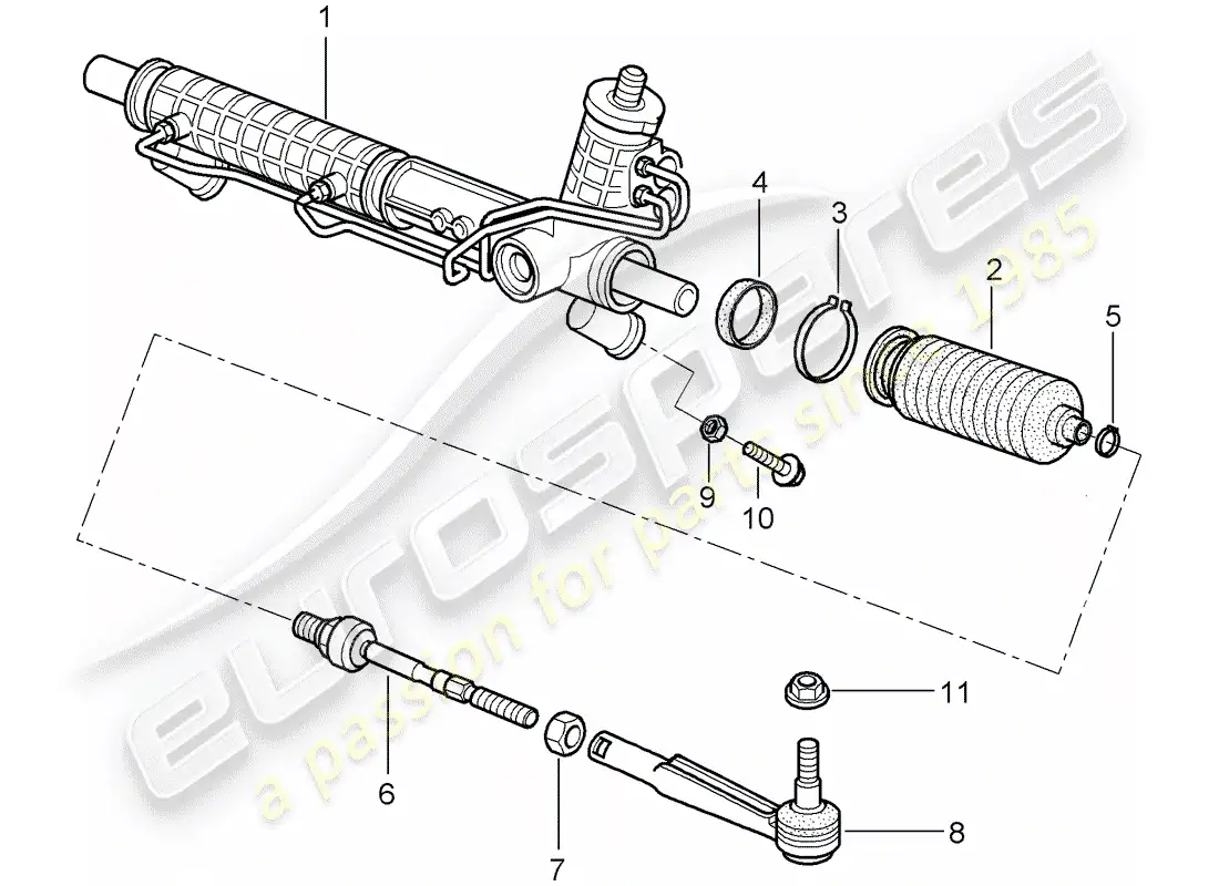 porsche 2007 (987 cayman) power steering parts diagram