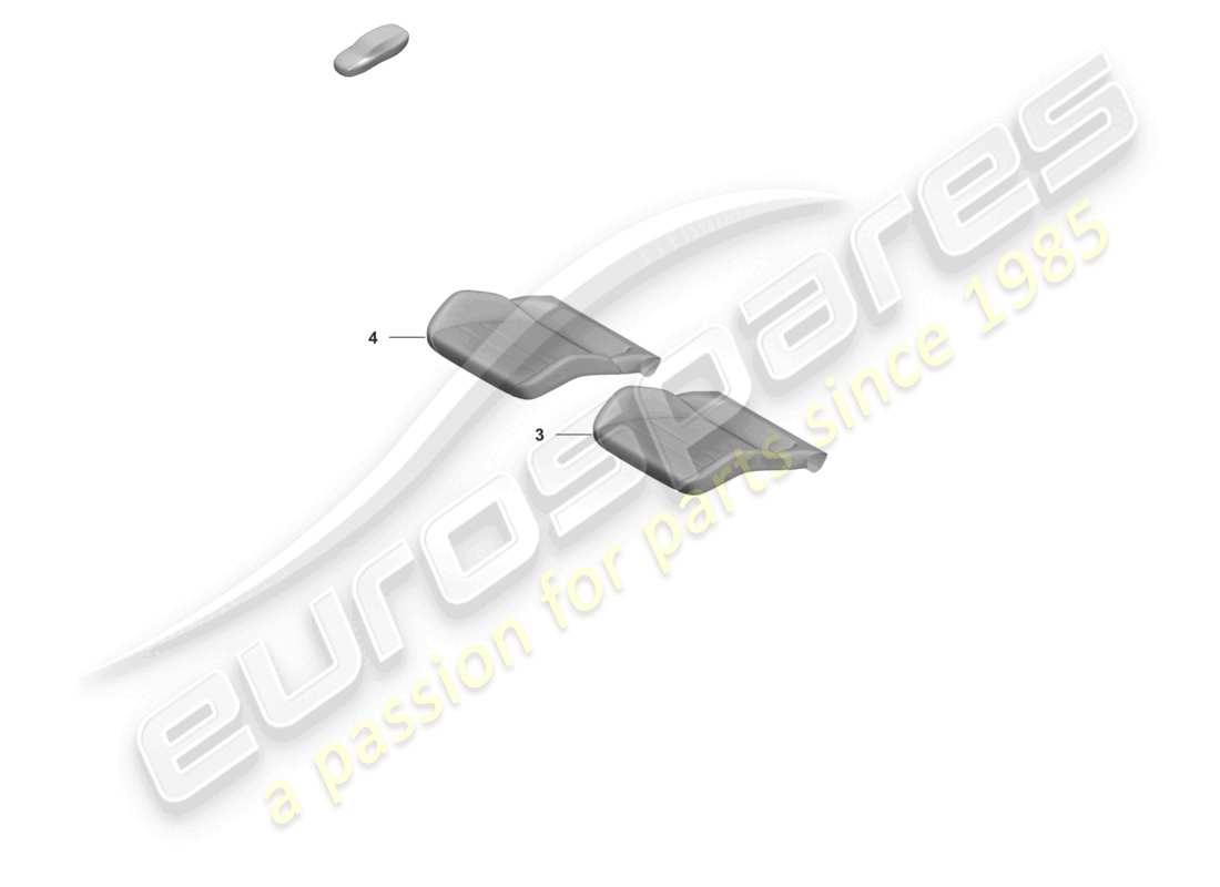 porsche 2020 (992-1 turbo / s) foam part seat cover sports seat plus for models with seat venti- lation part diagram