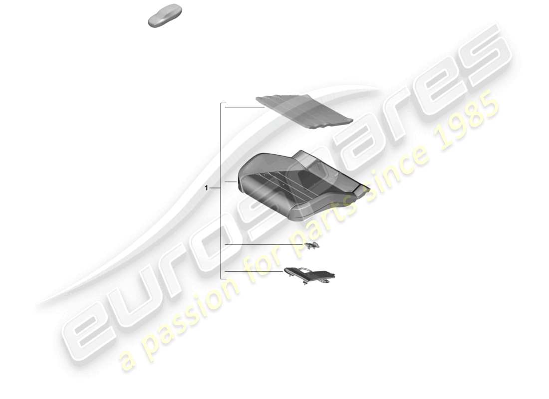 porsche 2026 (panamera 976) repair set for seat occupied sensor (passenger side) only for: usa canada part diagram
