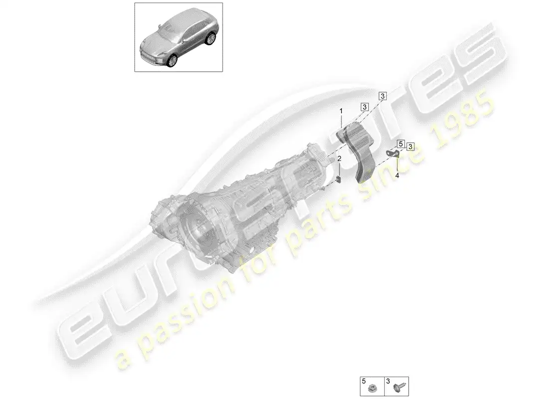 porsche 2020 (macan) air duct parts diagram