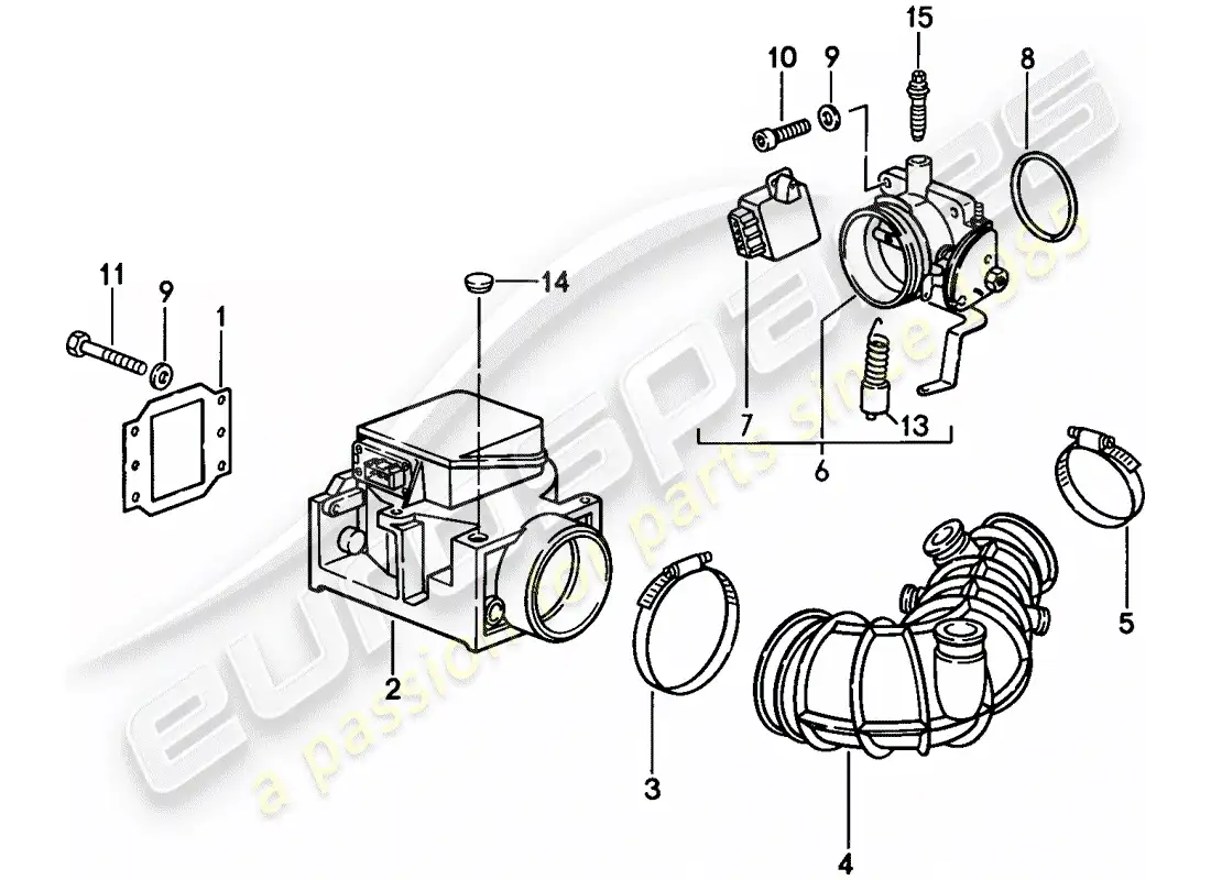 porsche 1987 (944) l-jetronic - 1 parts diagram