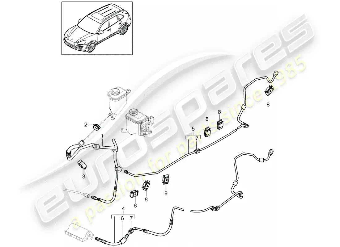 porsche 2014 (cayenne e2 92a) stabilizer part diagram