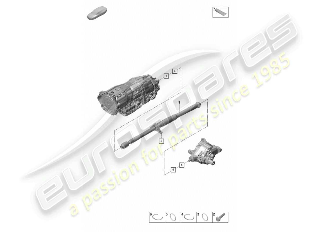 porsche 2024 (panamera 971-2) cardan shaft part diagram