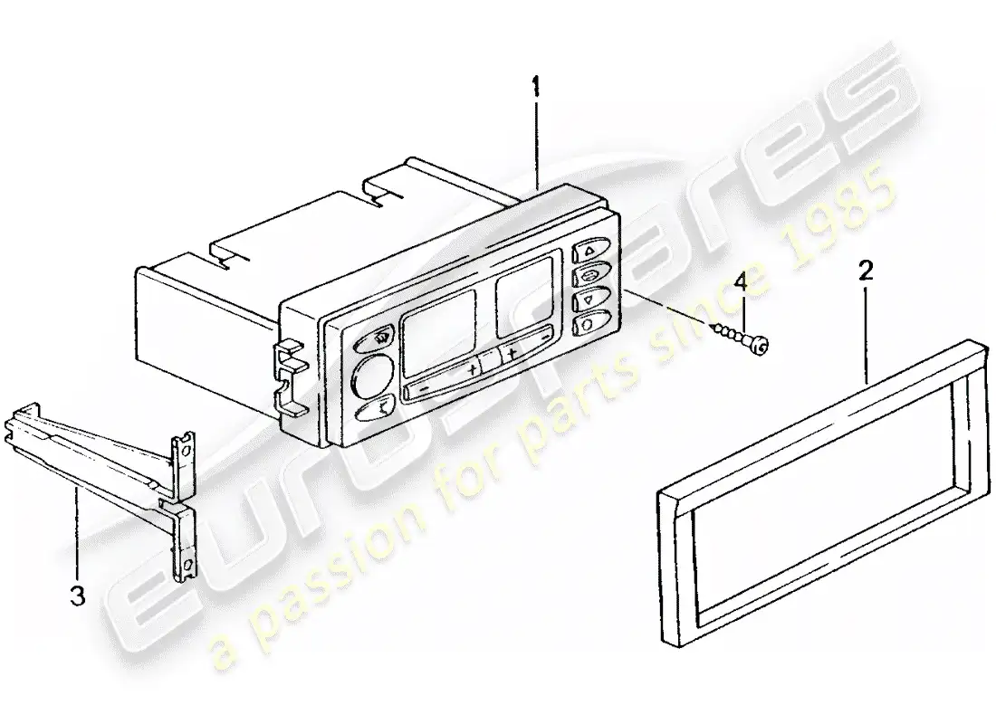 porsche 2003 (996 turbo / gt2) control switch parts diagram