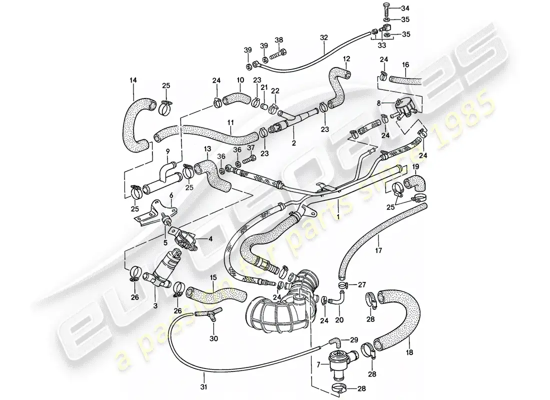 porsche 1987 (944) l-jetronic - 3 - d >> - mj 1987 parts diagram