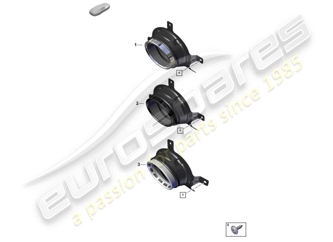 porsche 2024 (992-2) exhaust tail pipe for sports exhaust system part diagram