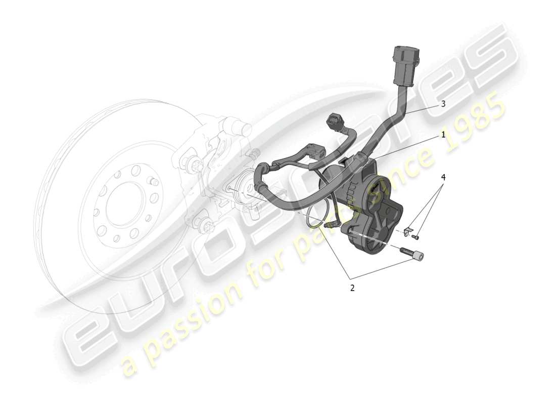 maserati grecale gt (2023) parking brake part diagram