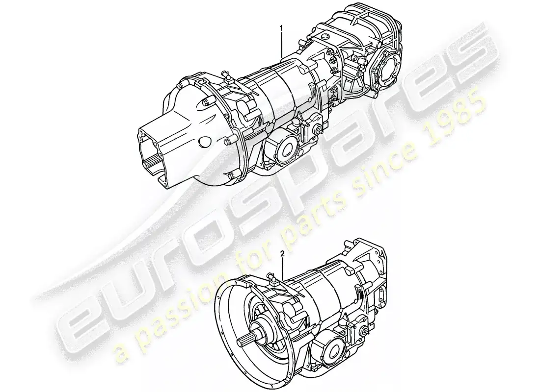 porsche 1979 (928) replacement transmission - automatic transmission parts diagram