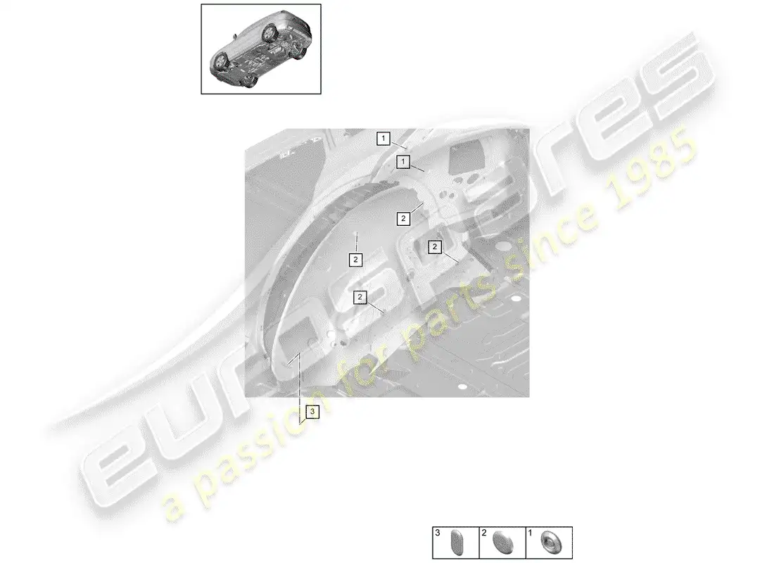 porsche 2018 (cayenne e3 9ya/9yb) plug parts diagram
