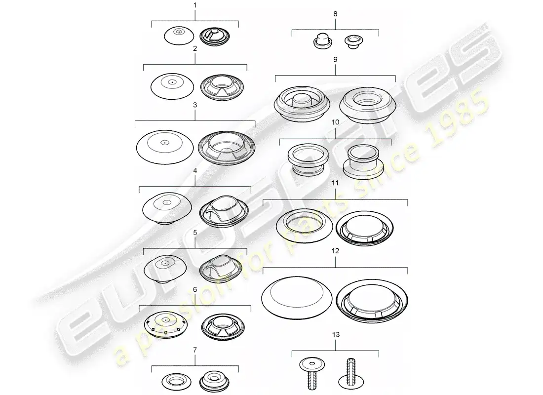 porsche 2014 (panamera 970) plug parts diagram