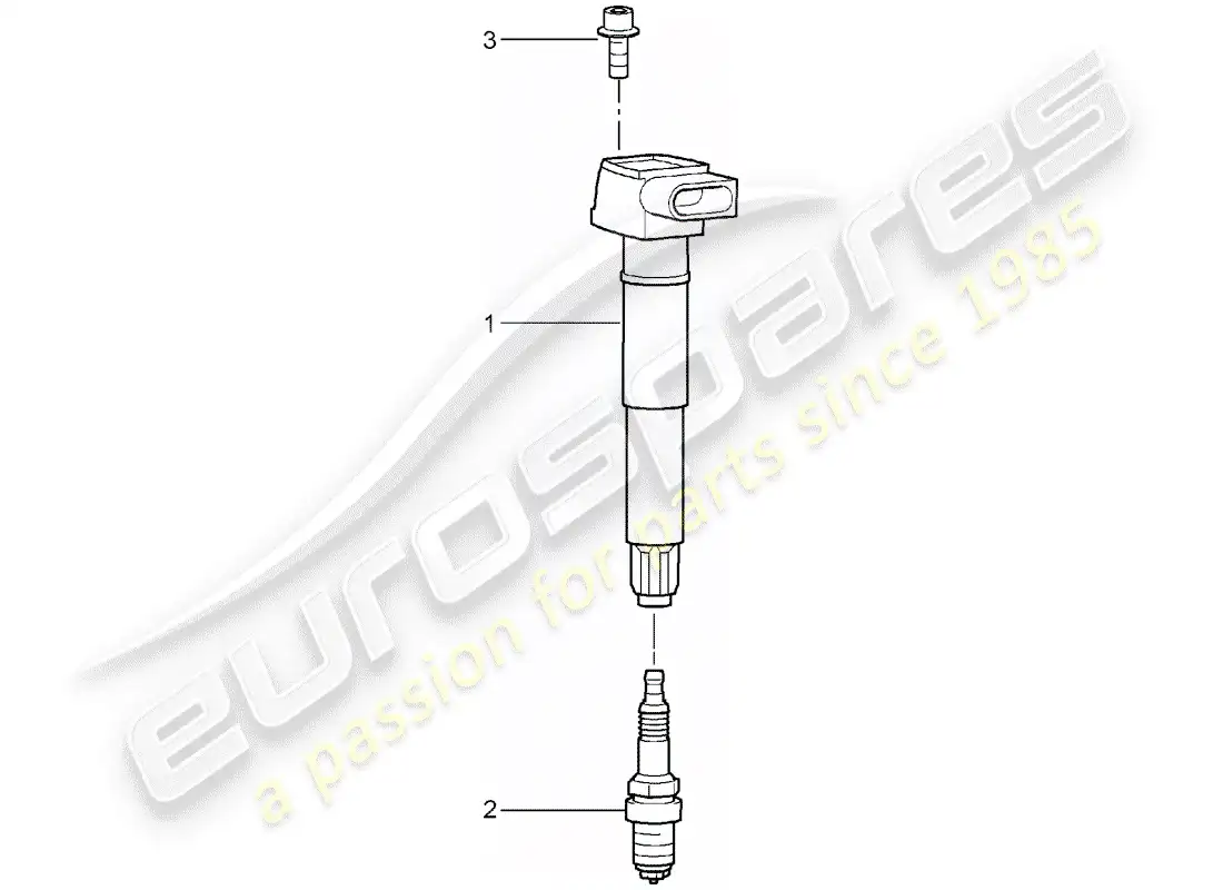 porsche 2006 (carrera gt) ignition system parts diagram