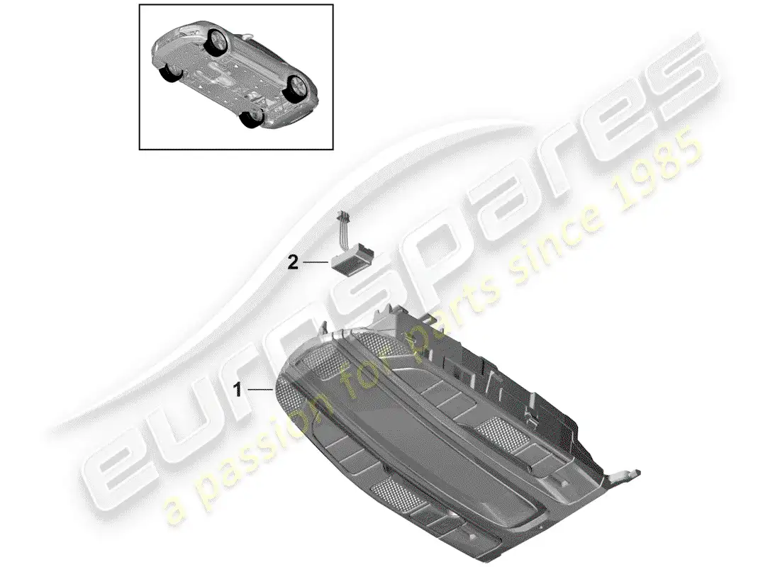 porsche 2019 (panamera 971-1) bracket parts diagram