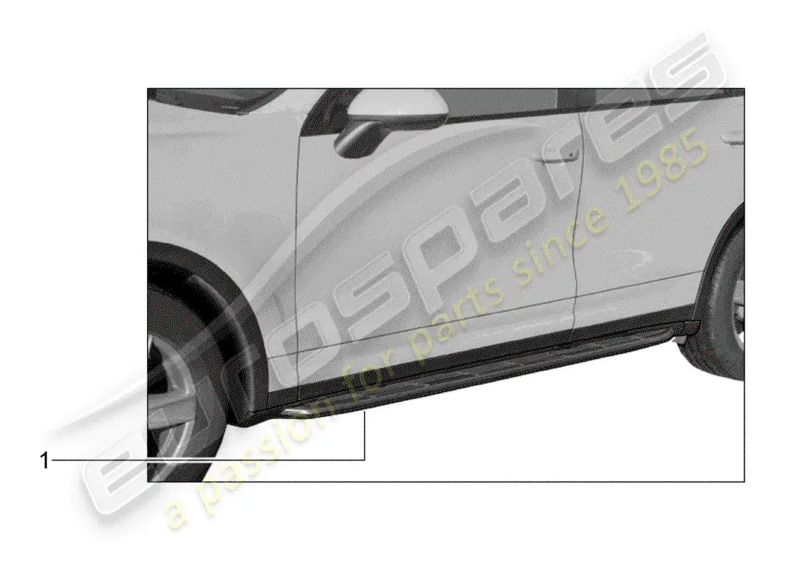 porsche 2006 (tequipment cayenne) step parts diagram