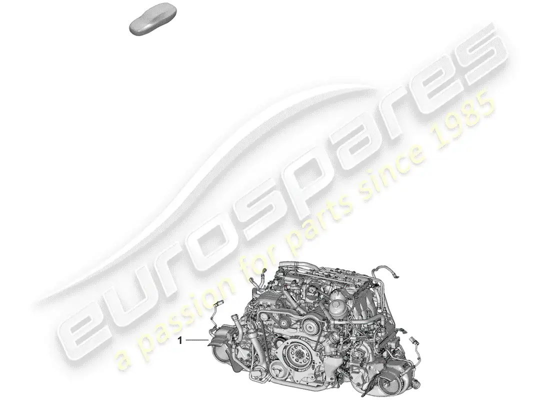 porsche 2019 (992-1) replacement engine parts diagram