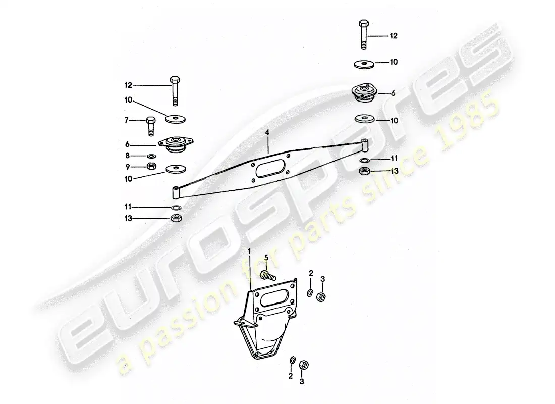 porsche 1976 (911 turbo) engine suspension parts diagram