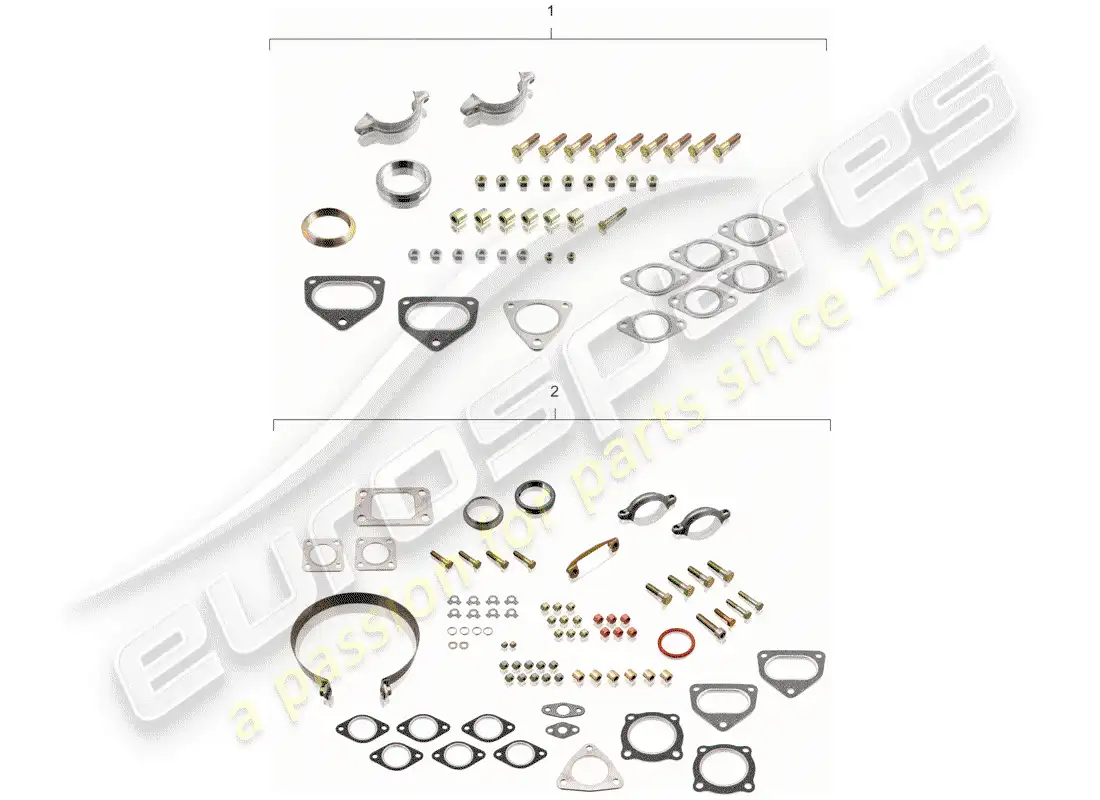 porsche 1981 (911) maintenance set - repair kit parts diagram