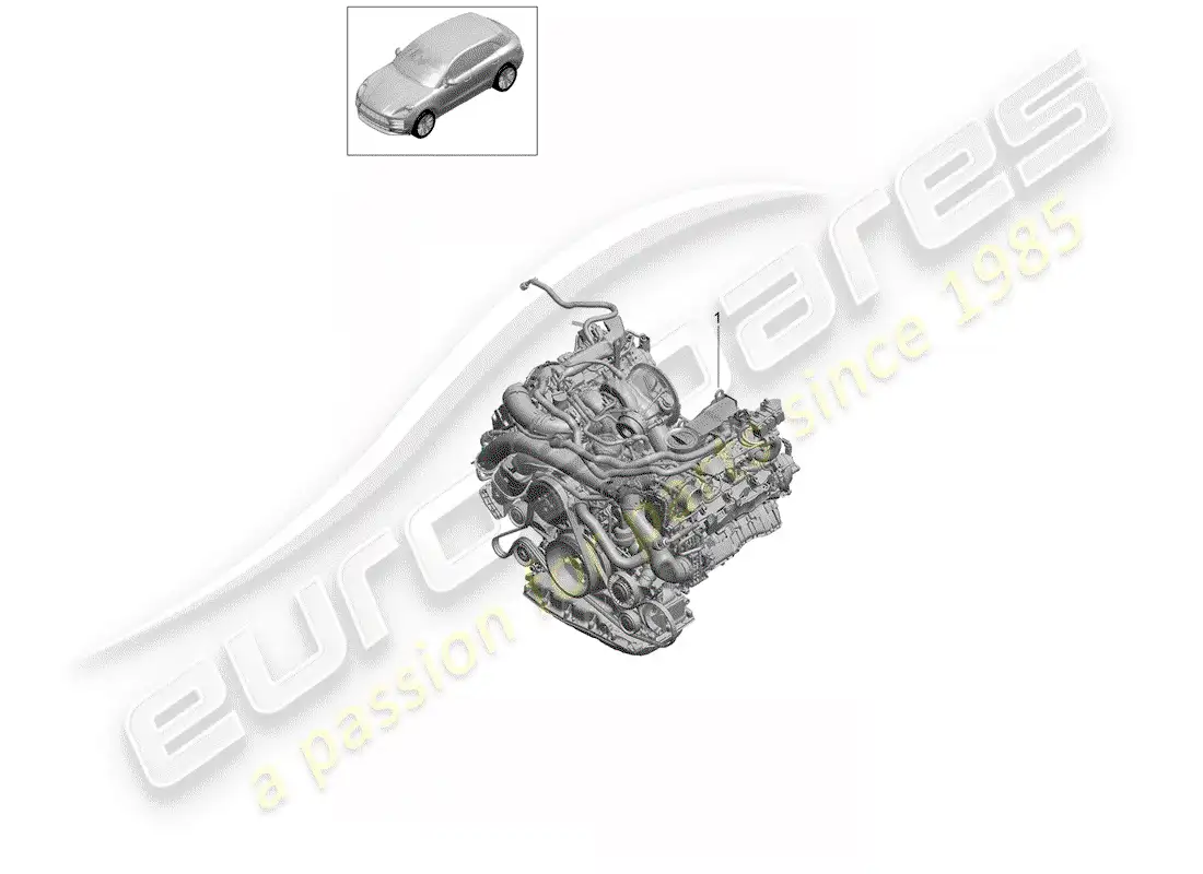porsche 2019 (macan) replacement engine parts diagram