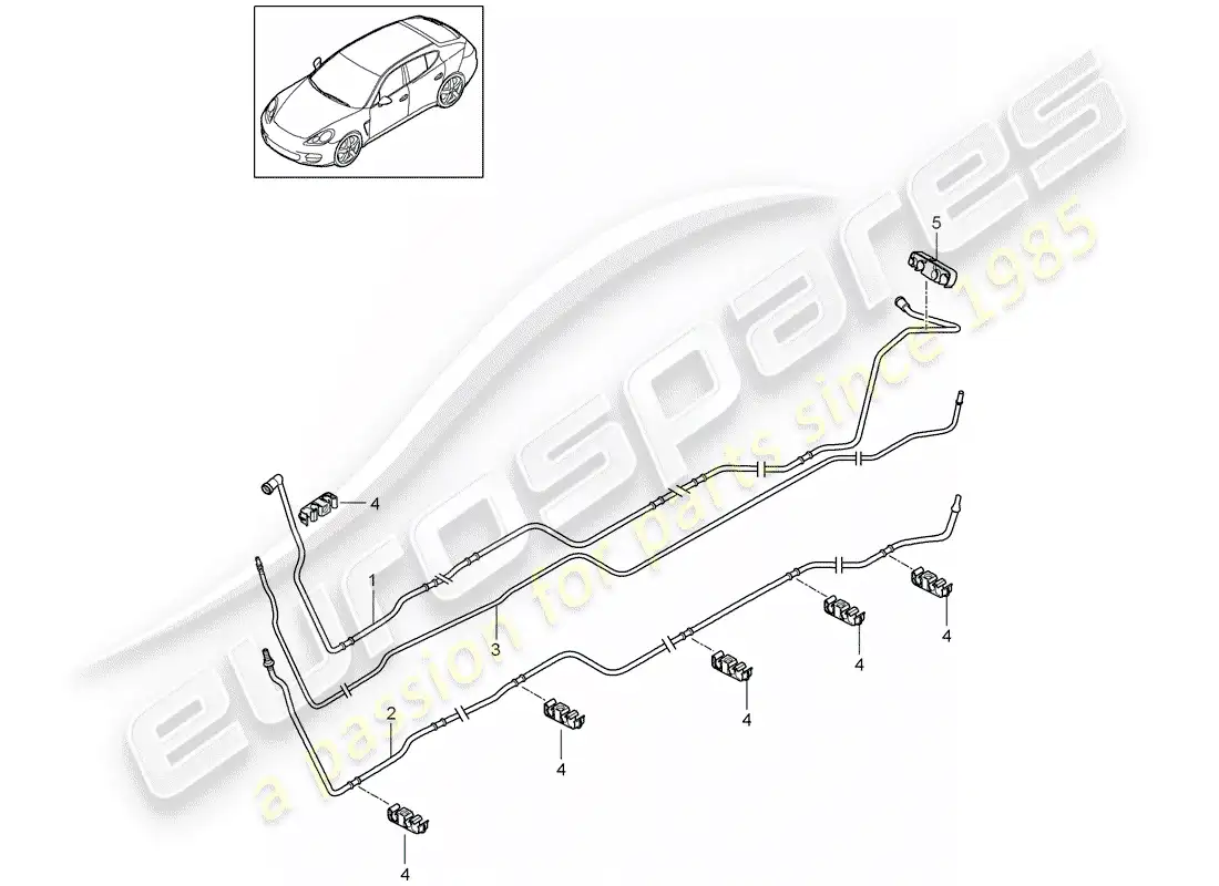 porsche 2012 (panamera 970) fuel system parts diagram